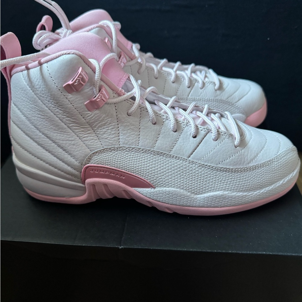 Jordan Air 12 Retro GS in Pearl and Soft Pink